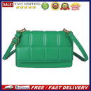 Women Chocolate Square PU Leather Flap Shoulder Bags Lady Flap Small Handbags