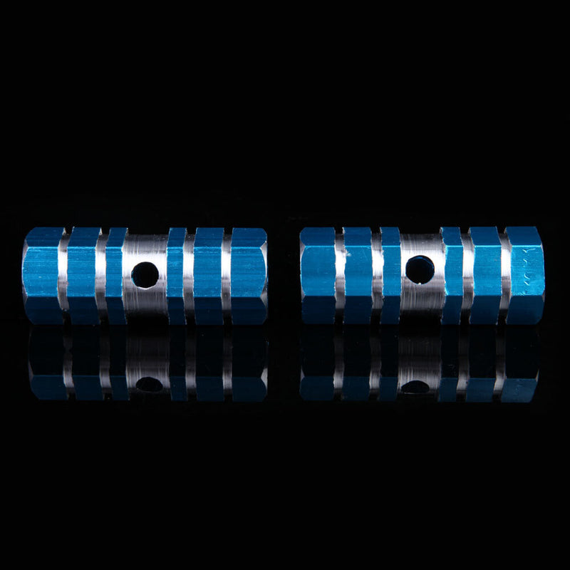 2pcs BMX Mountain MTB Bike Bicycle Alloy Axle Pedals Foot Stunt Pegs Blue