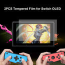 2pcs Tempered Glass for Nintendo Switch OLED Screen Protector Film Accessor