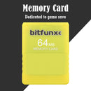 FMCB 1.966 Memory Card for Sony PS2 64MB Free McBoot Console Card (Yellow) Newly
