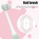 3 Sided Silicone Safety Teeth Brush Dental Clean Toothbrush Oral Care for Y 3-15