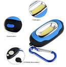 Portable Magnetic Key Chain Flashlight Torch COB LED Light Lamp Camping Lantern