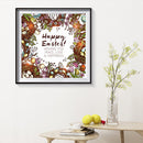 Handmade DIY Full Round Drill Diamond Painting 5D English Letter Poster Kit