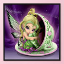 3 Strands DIY Full Embroidery Set Butterfly Girl Printed Cross Stitch Home Decor
