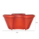 Strawberry Planter Pot Stackable Flowerpots Plants Seedling Holder (Red) Newly