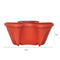 Strawberry Planter Pot Stackable Flowerpots Plants Seedling Holder (Red) Newly
