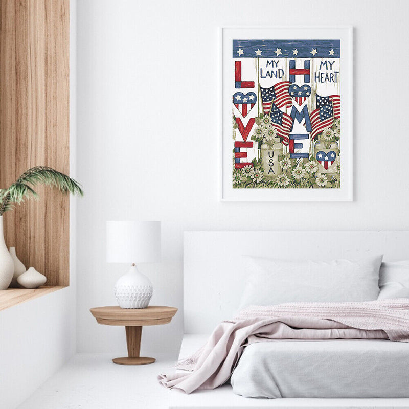 Paint by Number Oil Drawing Flower and Banner Gifts for Handicraft Enthusiast