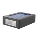 8pcs LED Solar Light Outdoor Wall Lamp for Garden Yard Decor (Warm Light)