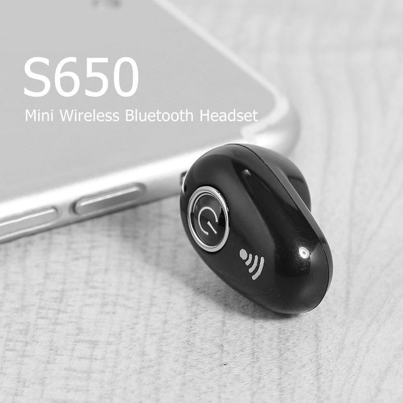 S650 Wireless Bluetooth-compatible Mini Earphones Handsfree Invisible Earbu