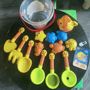 14pcs Beach Bucket Toys Kit Kids Summer Digging Sand Tool with Shovel Sandbox