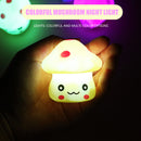 LED Atmosphere Lights Dimmable Mushroom Shape Portable Energy Saving for Bedroom
