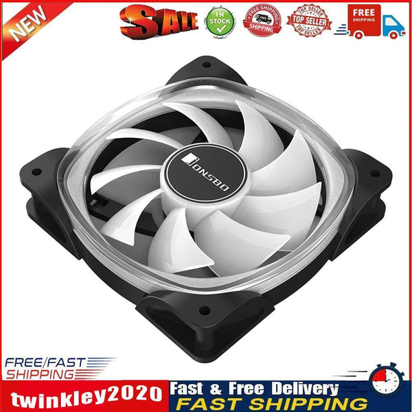 FR-701 PC Case Fan 9 Blade Addressable RGB LED PWM Cooling Fan (Forward) Newly