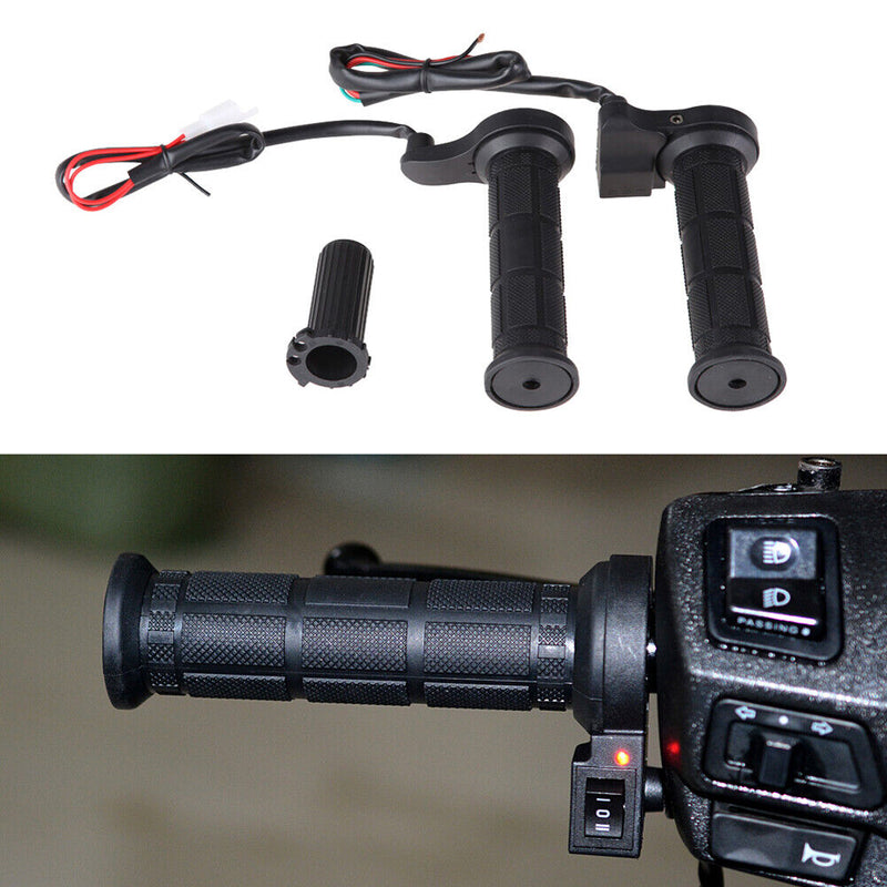Motorcycle 22mm Electric Hand Heated Moded Grips ATV Warmers Handlebar Newly