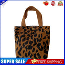 Daily Corduroy Bento Handbag Women Animal Lunch Storage Bag (Brown Leopard)