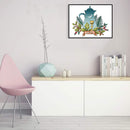 Partial Embroidery Teapot Stamped Canvas 14CT DIY Cross Stitch Kits (J532) Newly