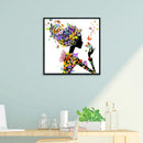 Cross Stitch Stamped Canvas 11CT Needlework Kit Abstract Flower Beauty DIY Craft