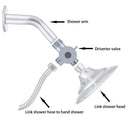 Toilet Switch 3-Way Connector Diverter Valve T-adapter Shower Head Shunt