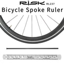 Bike Spoke Ruler Spokes Length Gauge Ball Bearings Measuring Tool Steel Body