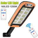 Light 160 LED Solar Street Light PIR Motion Sensor Lamp Smart Remote Control