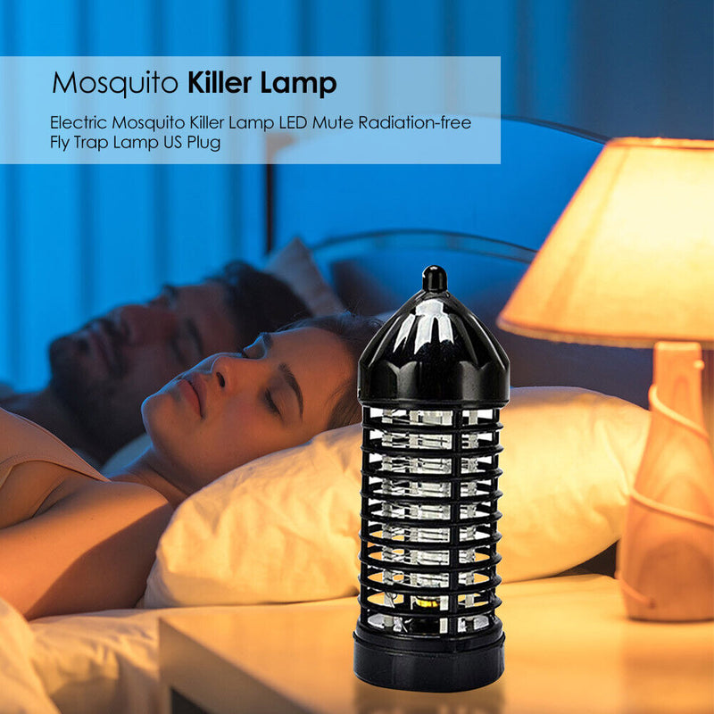 LED Insect Fly Bug Trap Mute Luring Mosquito Repellent Killer Lamp (EU) Newly