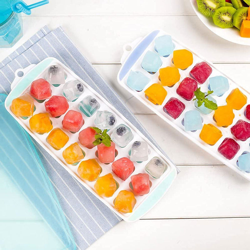 Ice Cube Trays - Easy Release 3 Pack Stackable Ice Molds BPA Free for Whiskey