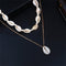 Women Bohemian Beach Jewelry Multilayer Shell Necklace Cowry Seashell Pendant