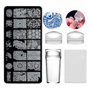 for Nail French Tip Nail Stamper Clear Silicone Nail Stamper Nail Stamp Kit
