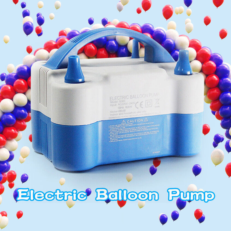 Portable Balloon Air Pump Electric Two Nozzle Inflatable Air Blower EU Plug