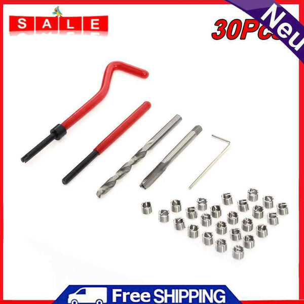 30pcs M6 x 1.0 Thread Repair Insert Kit Compatible