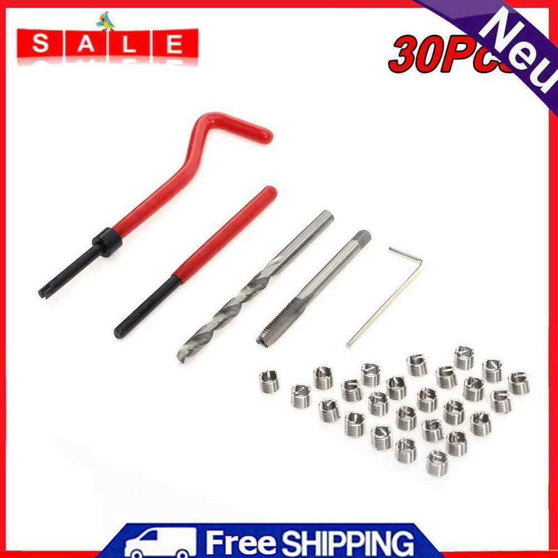 30pcs M6 x 1.0 Thread Repair Insert Kit Compatible