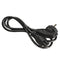 1M EU 3 Prong 2 Pin AC Laptop Power Cord Adapter Cable Black