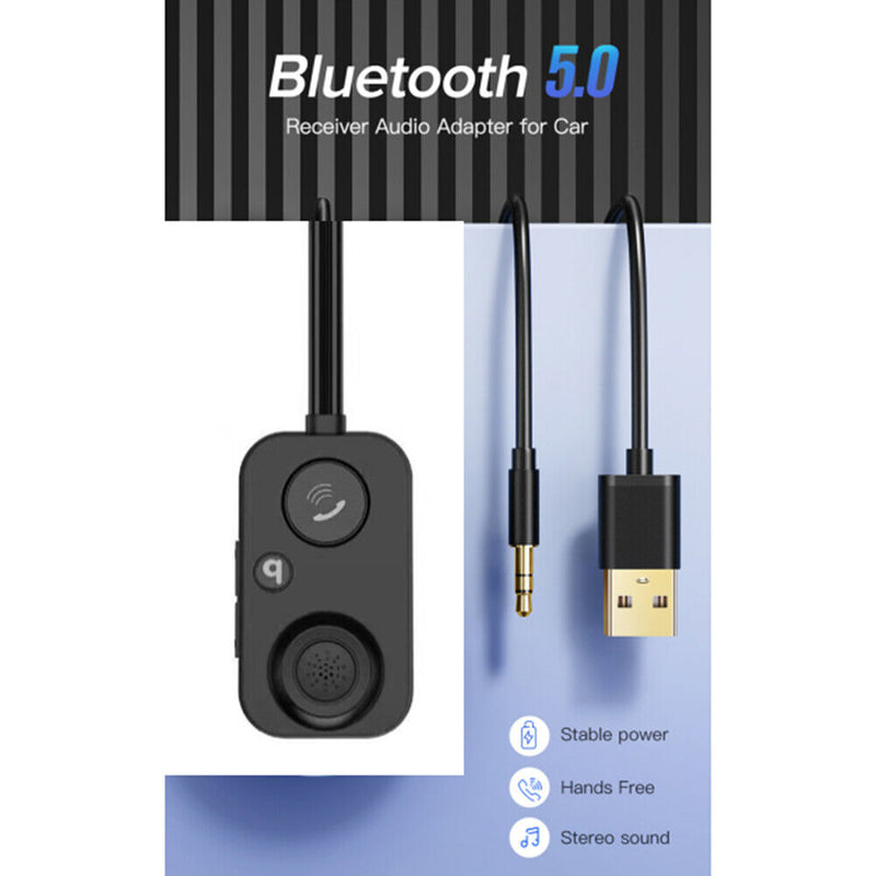 Car Bluetooth-Compatible 5.0 Receiver Wireless Adapter for Hands-Free Amplifier