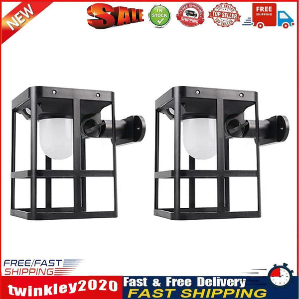 LED Outdoor Wall Lamp PIR Motion Sensor Garden Yard Solar Light (2pcs) Newly