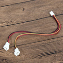 Wholesale 5Pcs/Lot 12V 3 Pin Female to 2/3 Pin Male PC Fan Power Splitter