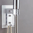 Adjustable Shower Head Holder Punch Free Wall Mounted Bathroom Bracket (A)