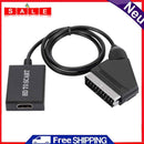 HDMI-Compatible to Scart Converter with USB Cable 720P 1080P HDTV Video Adapter