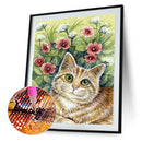 5D DIY Diamond Painting Kits Cat Full Round Drill Wall Decor Art Crafts Mosai