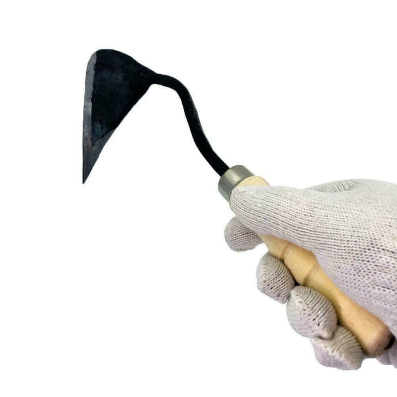 Homi Korean Traditional Plow Hoe Farming Garden Digging Wooden Hand Handle