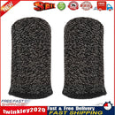 2pcs 24-Stitch Mobile Game Finger Cover Sweat Proof Anti-Skid (Black ) Newly
