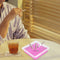 #A 30pcs Disposable Square Ashtray with Magical Sand Desktop Ash Raising Holder