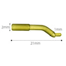 Carp Fishing Hook Sleeve Silicone Hair Rig Aligner Tackles (Yellow 50pcs) Newly