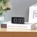 LED Digital Alarm Clock with USB Port Snooze Table Electronic Clock (Black)