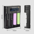 Intelligent Battery Charger 4 Slot For 3.7V Rechargeable Li-Ion Batteries 18650