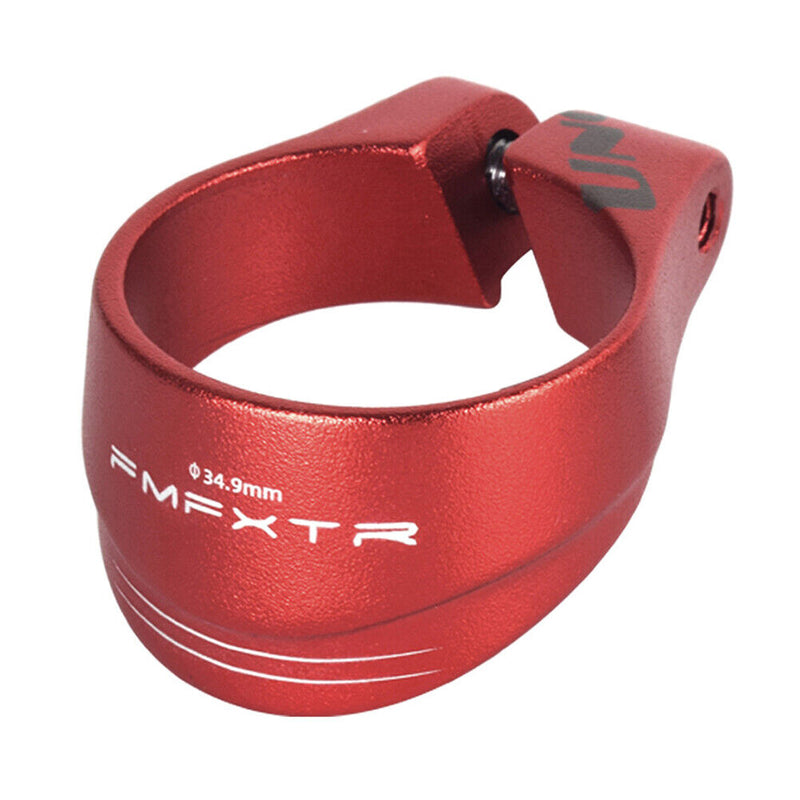 34.9mm Bicycle Saddle Seat Tube Clamp MTB Road Bike Seatpost Clamps (Red) Newly