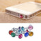 2 x Bling Diamond Mixed Crystal 3.5mm Earphone Jack Stop H2X7 I5T8 T4W0 G3S8