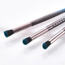 10pcs Mermaid Fish Hook Fan Shaped Foundation Powder Makeup Brushes Set(A)