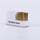 Nail Art Salon Copper Wire Cleaner Dual Brush Cleaning Brush Nail Drill Bits