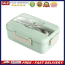 Portable Lunch Box Kids School Office Microwave Wheat Straw Bento Food Container