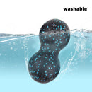 Peanut Massage Ball Body Fascial Yoga Exercise Fitness Ball (Black Blue) Newly