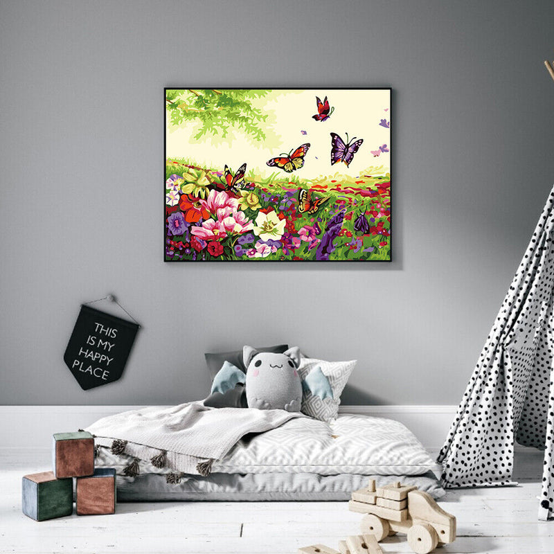 Butterfly 50x40cm Oil Paint By Numbers DIY Painting SXD216037